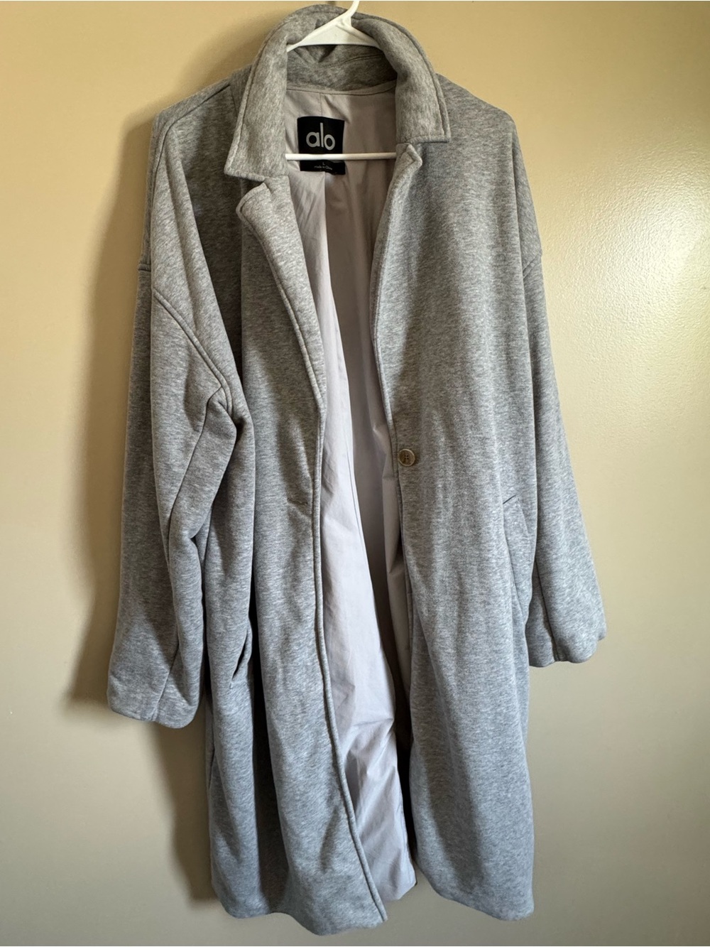 ALO Yoga Women's Light Gray Trench Coat